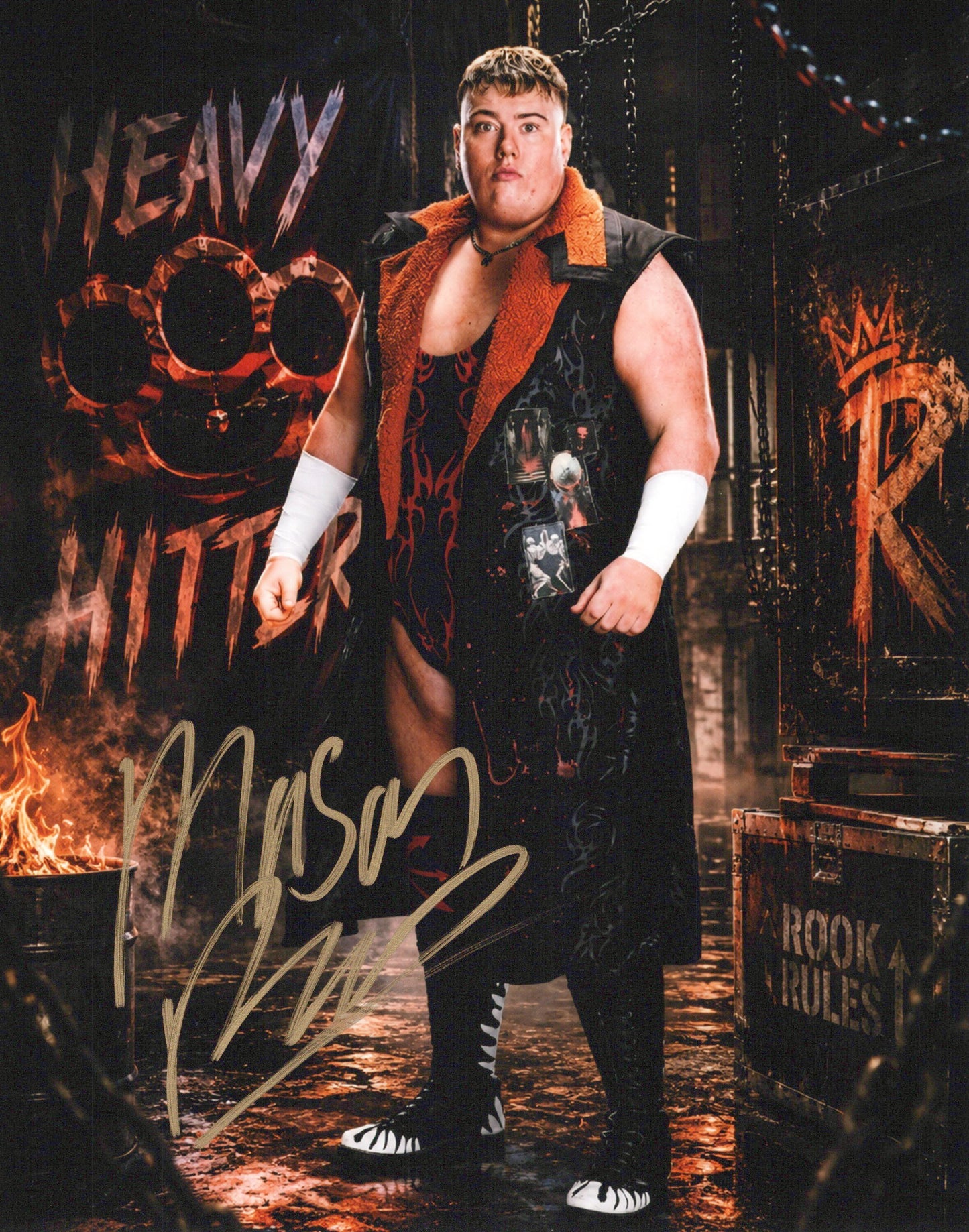 Mason Rook (8x10) WWE NXT photo signed auto autographed
