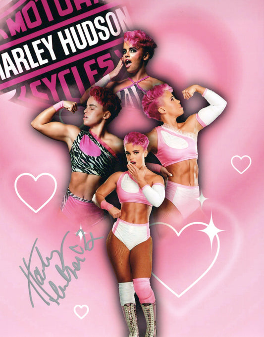 Harley Hudson (8x10) photo AEW ROH WWE NXT TNA signed auto autographed