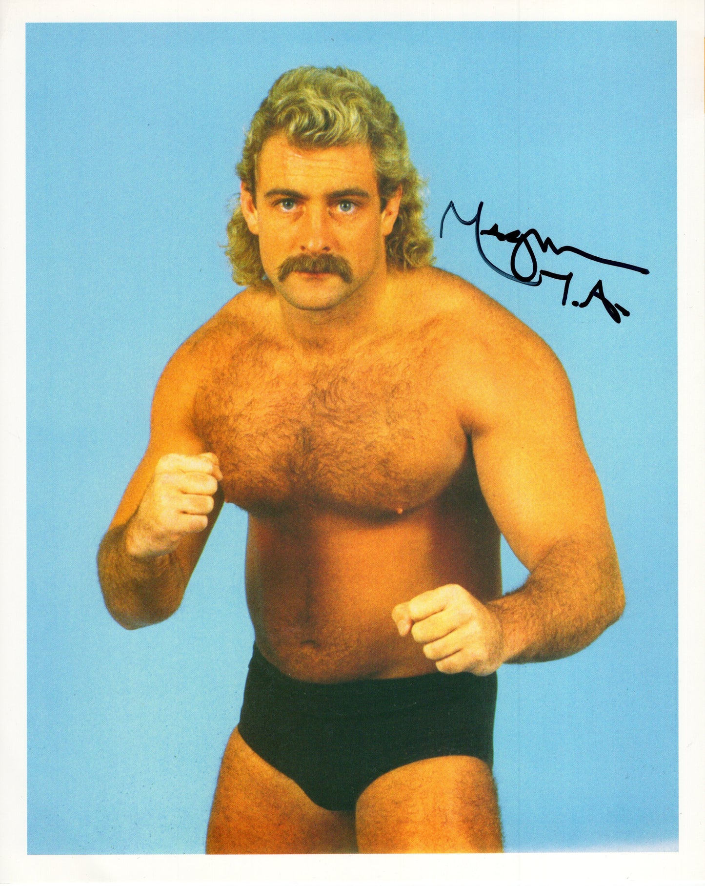 Magnumn T.A. TA (8x10) photo signed auto autographed NWA WCW