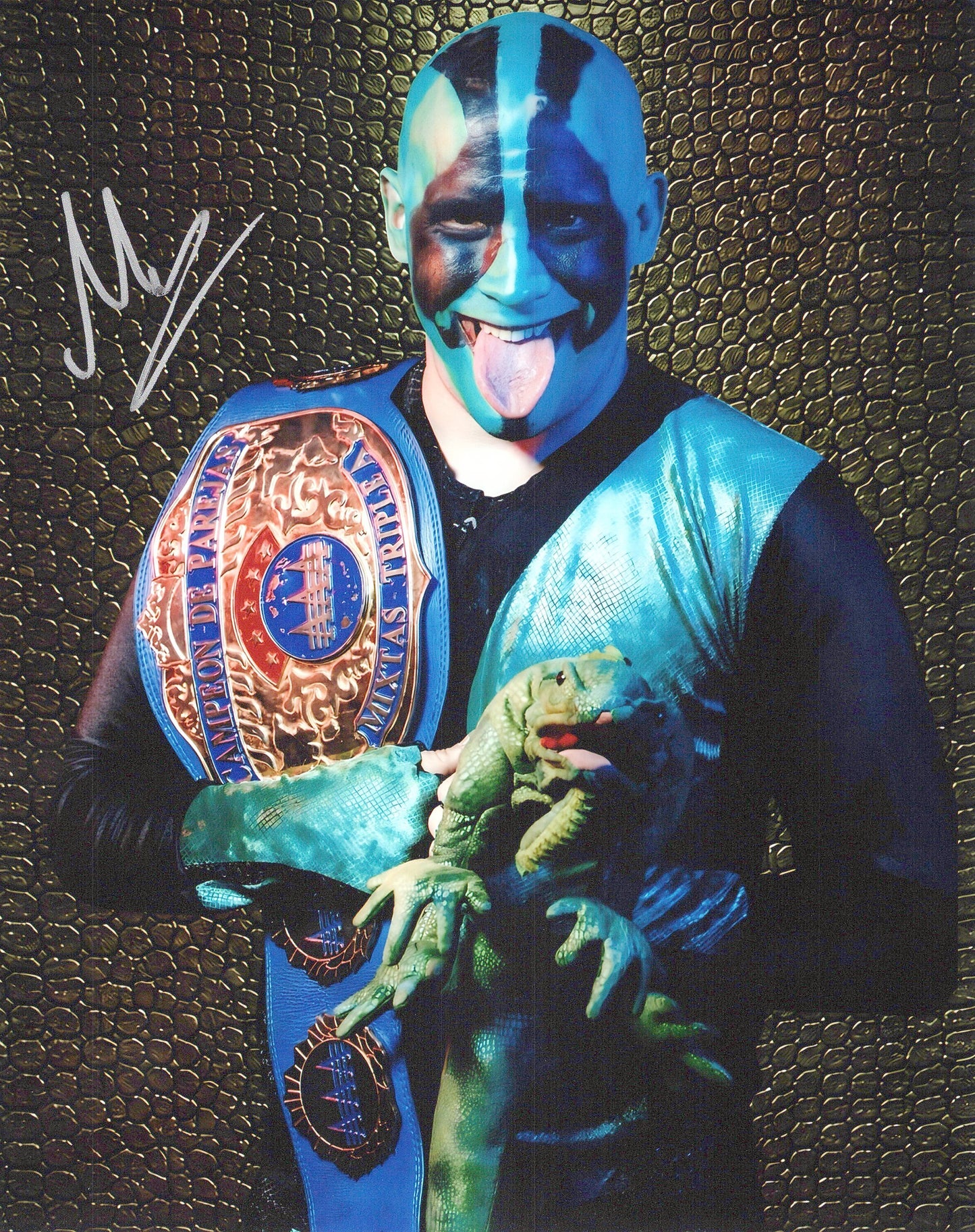 Mr. Iguana (8x10) WWE AAA NXT CML photo signed auto autographed
