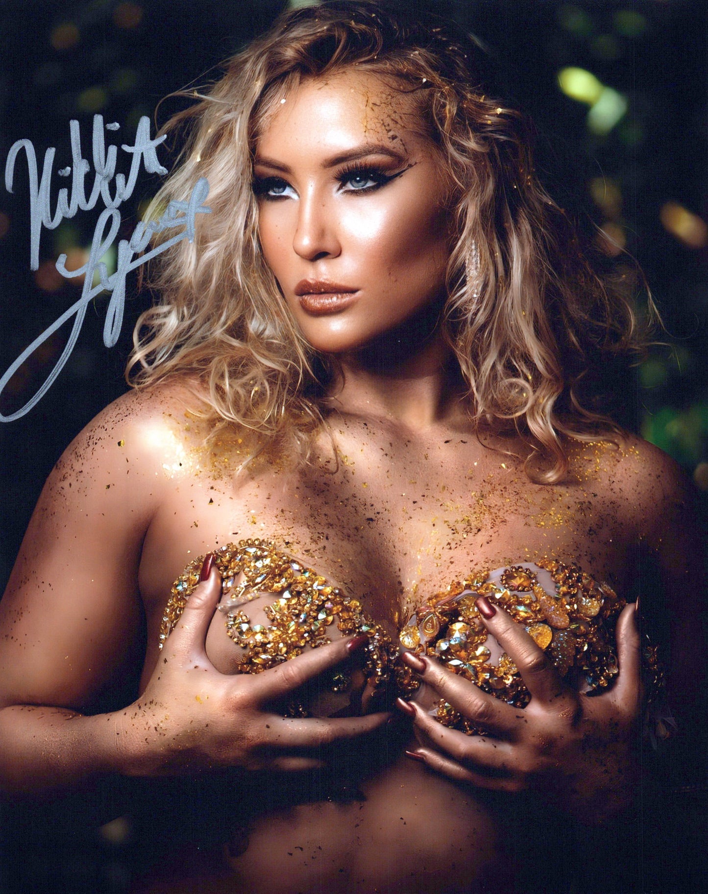 Nikkita Lyons (8x10) photo NXT WWE EVOLVE signed auto autographed