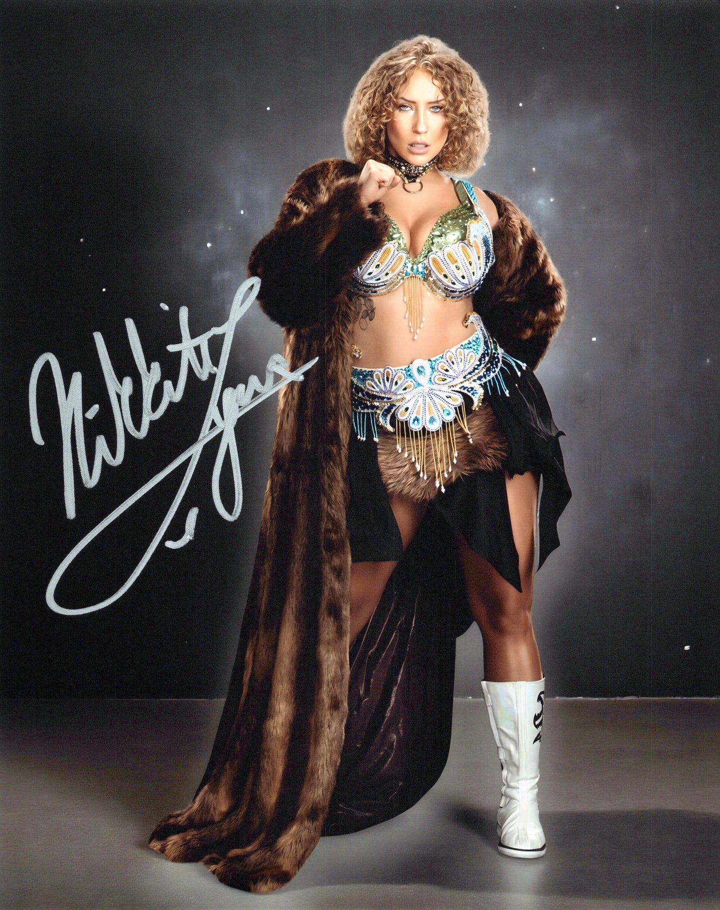 Nikkita Lyons (8x10) photo NXT WWE EVOLVE signed auto autographed