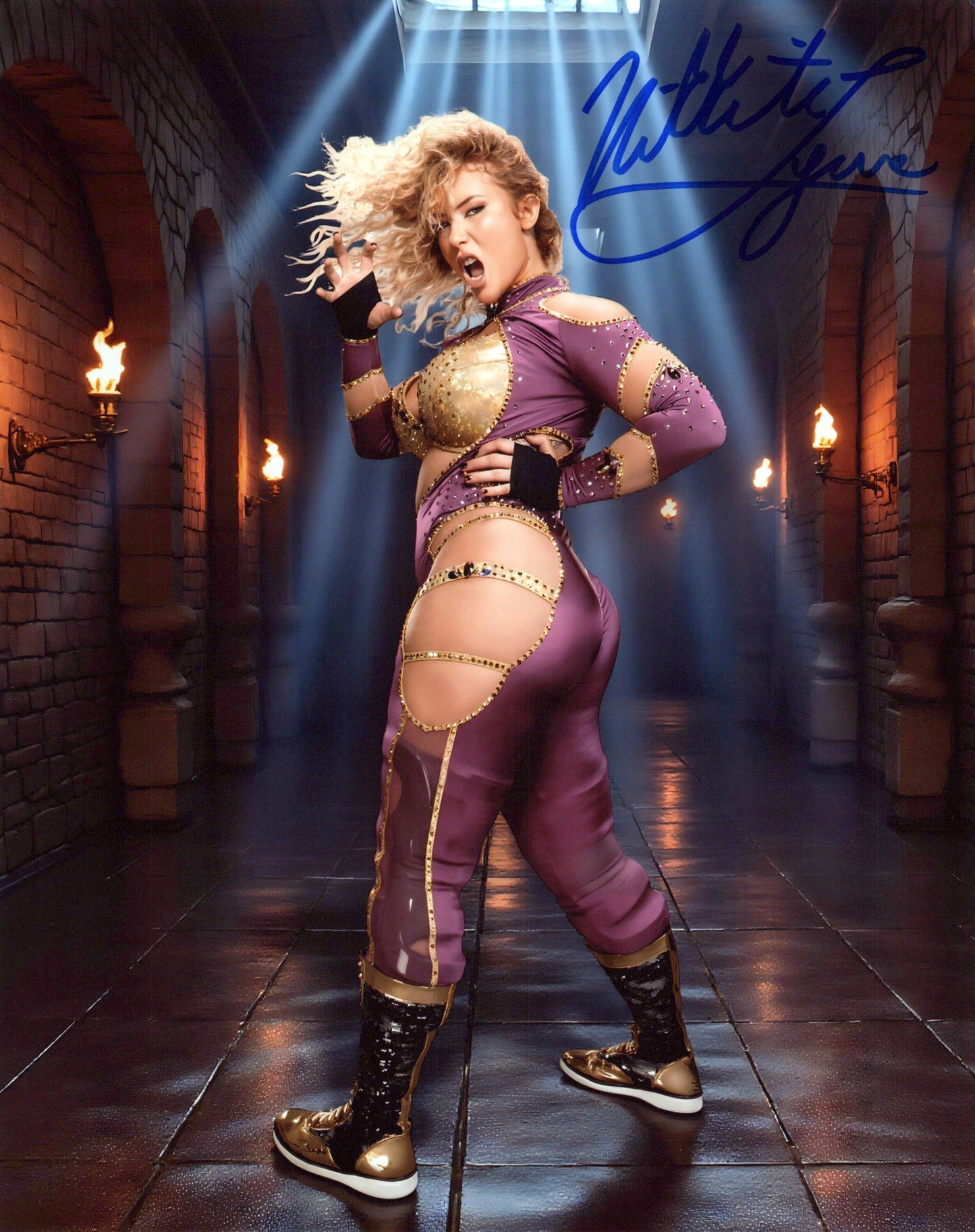 Nikkita Lyons (8x10) photo NXT WWE EVOLVE signed auto autographed