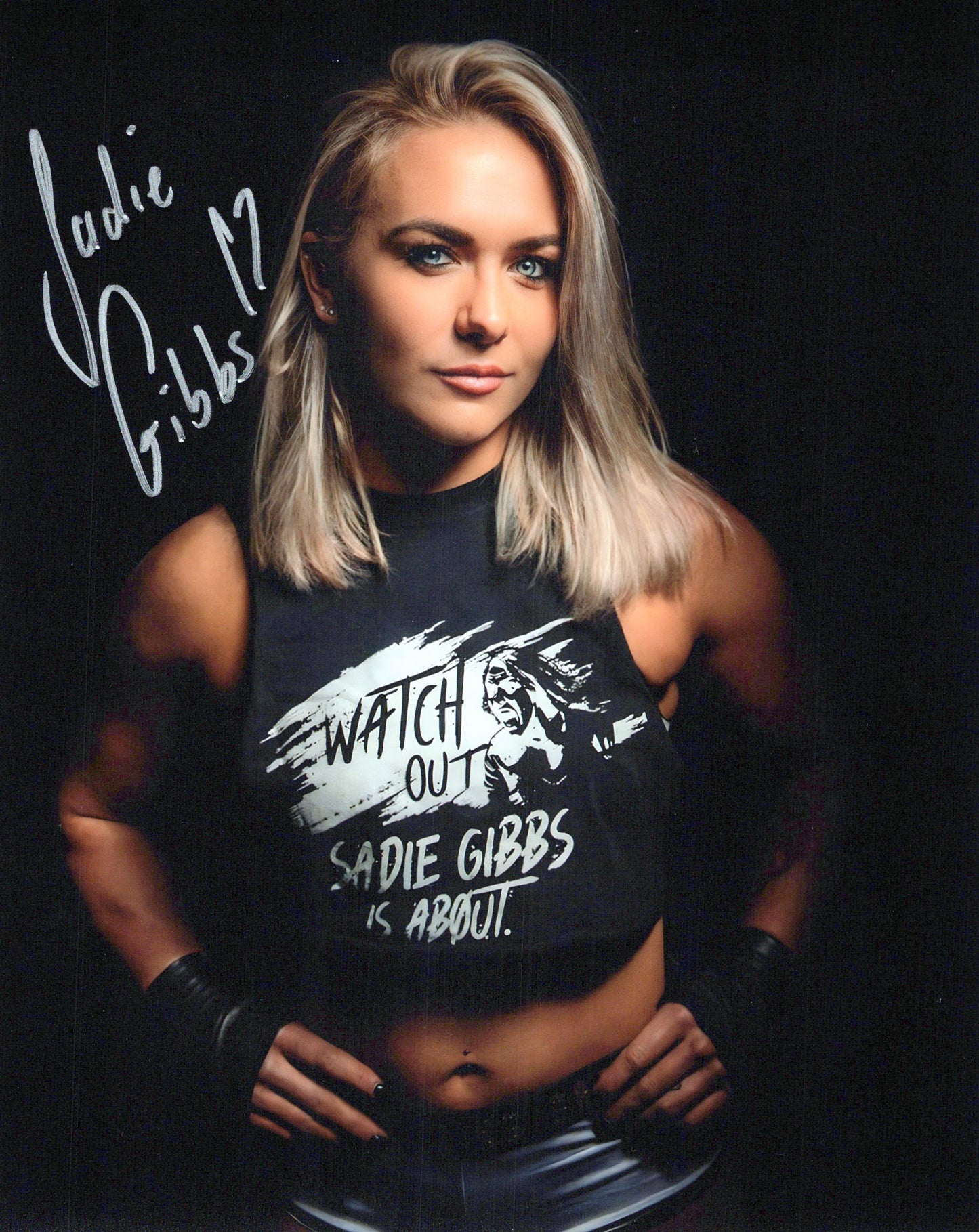 Sadie Gibbs (8x10) WWE NXT AEW photo signed auto autographed