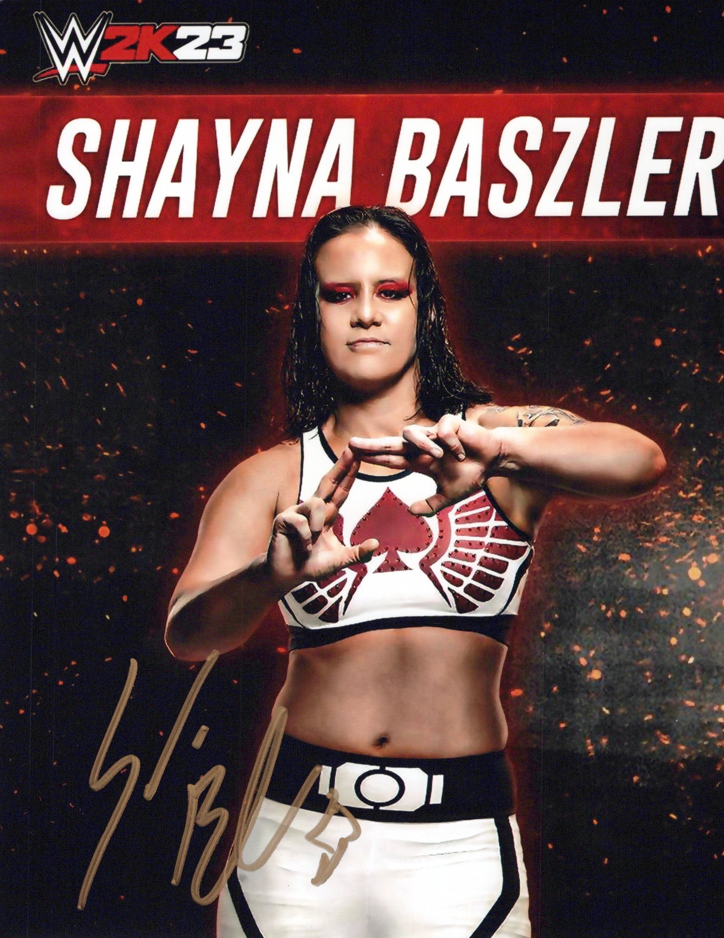 Shayna Baszler Bazsler WWE 8x10 photo signed auto autograph