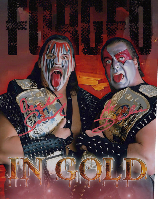 Demolition Ax Smash WWF WWE 8x10 photo signed auto autographed