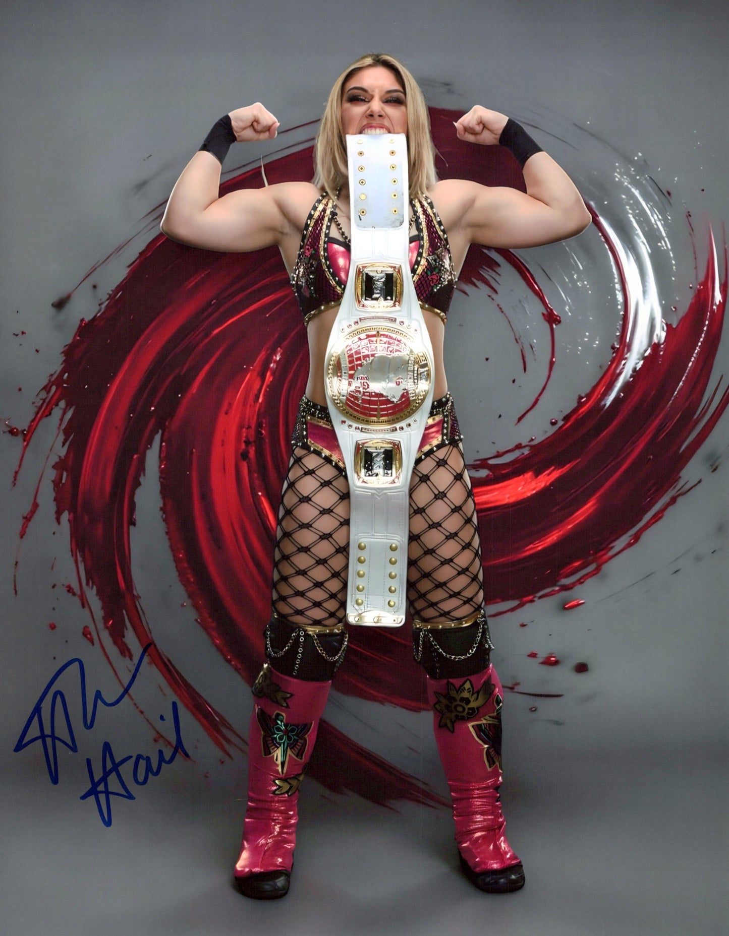 Thea Hail 8x10 NXT WWE signed autographed photo