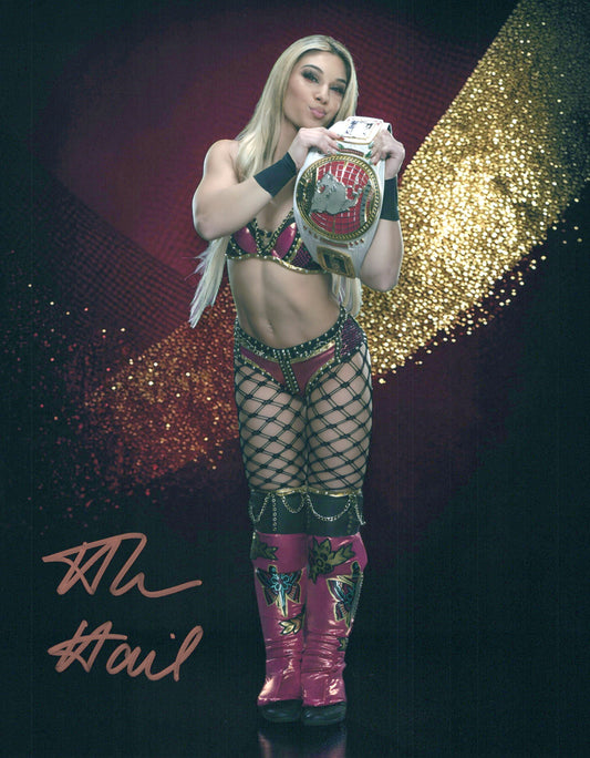 Thea Hail 8x10 NXT WWE signed autographed photo