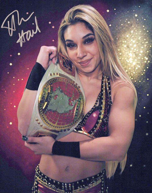 Thea Hail 8x10 NXT WWE signed autographed photo