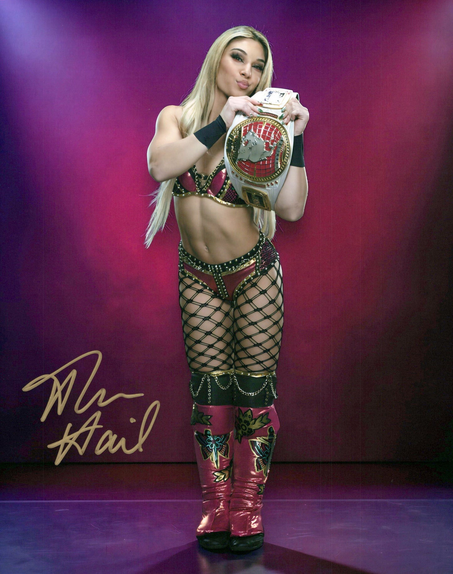 Thea Hail 8x10 NXT WWE signed autographed photo