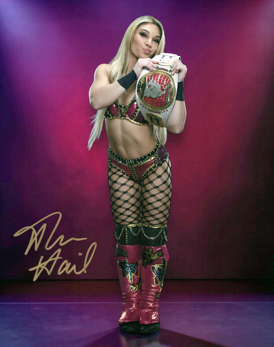 Thea Hail 8x10 NXT WWE signed autographed photo
