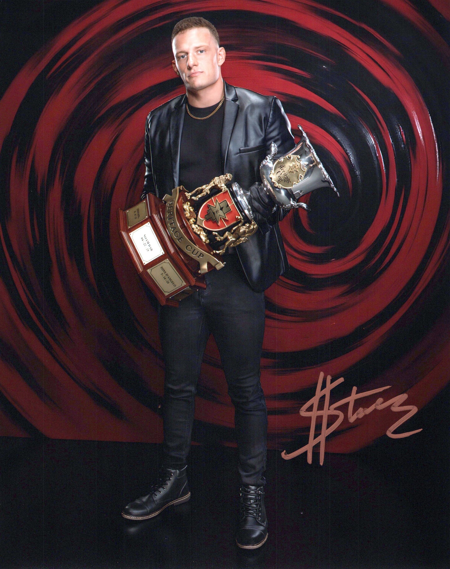 Stacks $tacks Lorenzo (8x10) funhouse photo signed auto autographed WWE NXT