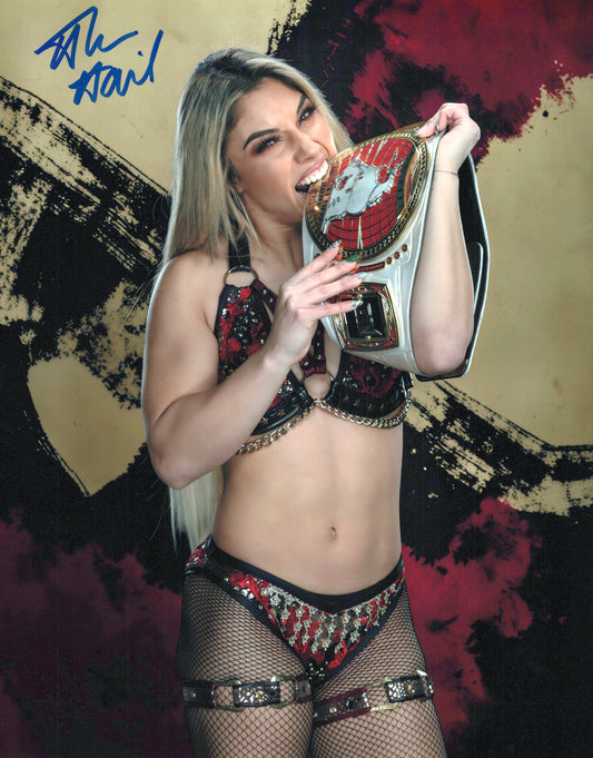 Thea Hail 8x10 NXT WWE signed autographed photo