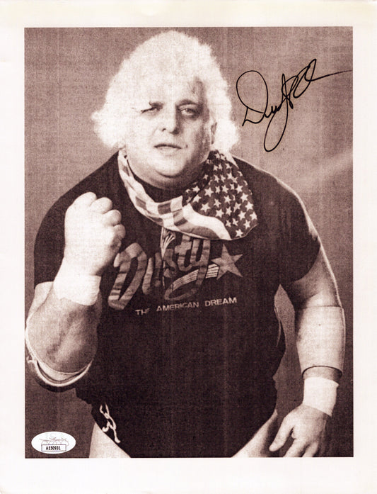 Dusty Rhodes American Dream RARE JSA WWF 8.5x11 photo signed autographed