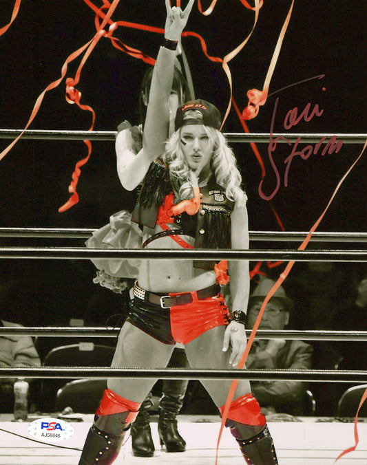 Toni Storm (8x10 metallic) funhouse AEW photo signed auto autographed