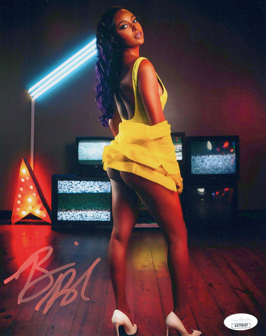 Brandi Rhodes 8x10 JSA funhouse metallic photo jsa signed auto autographed