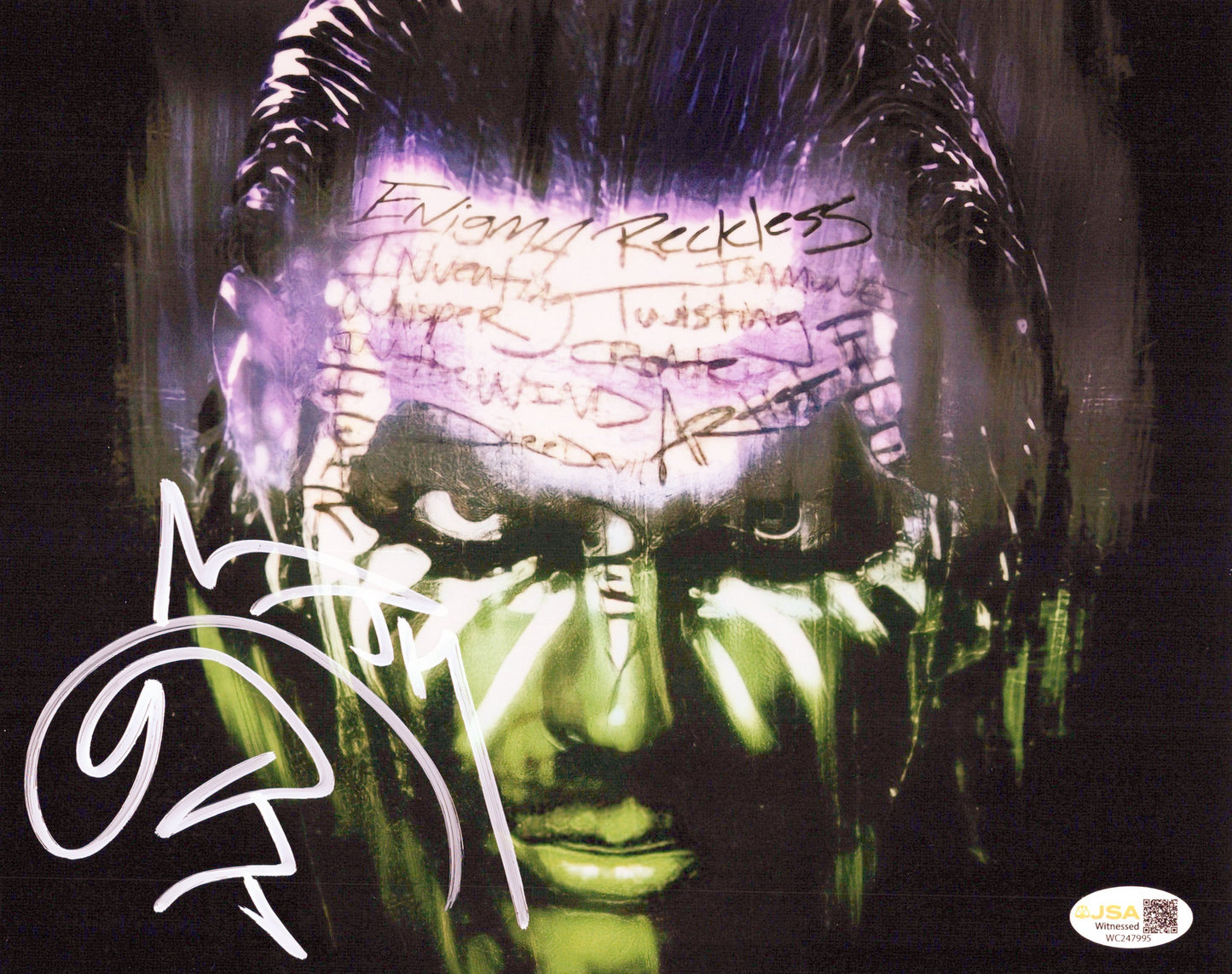 Jeff Hardy Boys (8x10 metallic) Funhouse photo signed auto autographed WWE TNA AEW