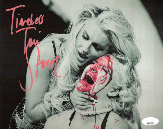 Timeless Toni Storm (8x10 metallic) JSA COA funhouse AEW photo signed auto autographed