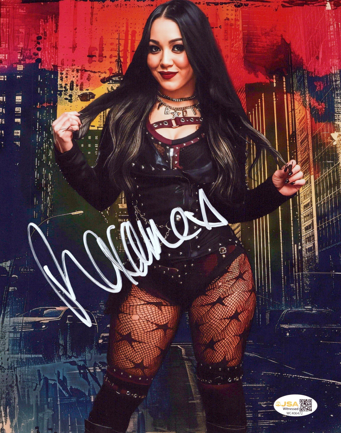 Roxanne (metallic 8x10) JSA COA WWE NXT photo signed auto autographed