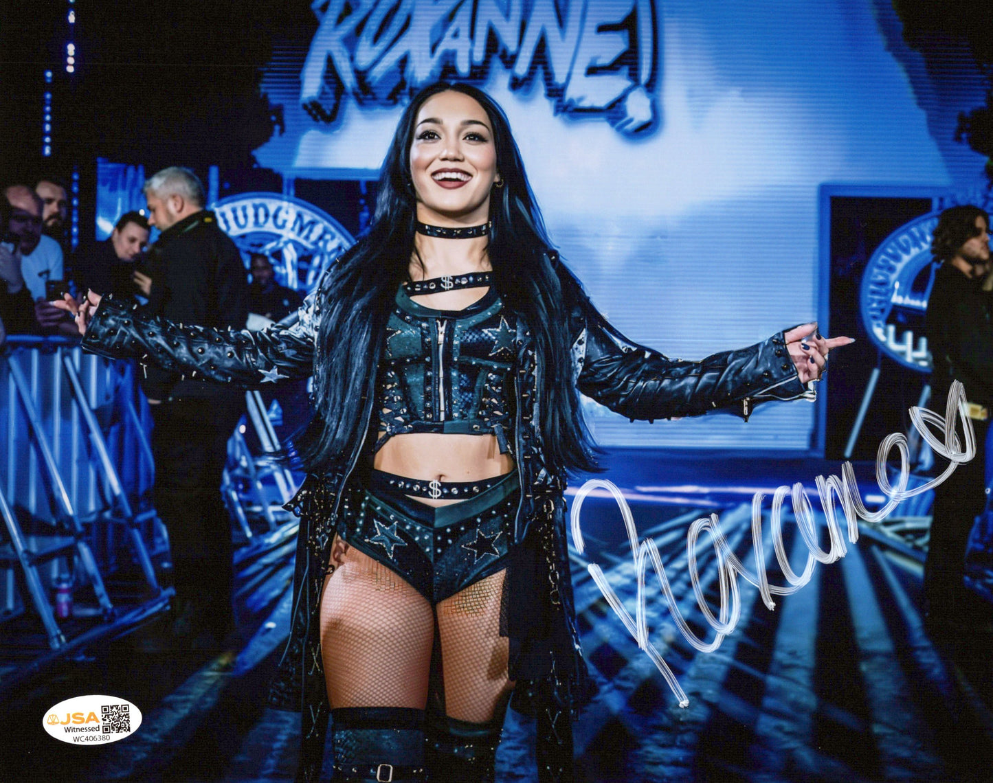 Roxanne (metallic 8x10) JSA COA WWE NXT photo signed auto autographed