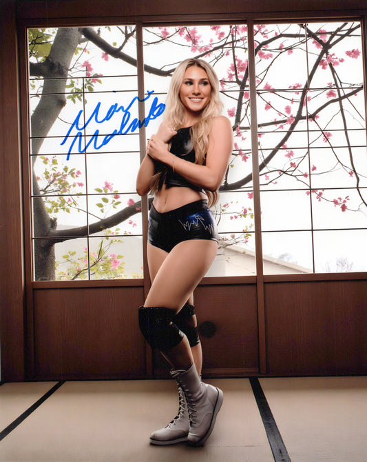 Marie Malenko (8x10) photo NXT WWE EVOLVE signed auto autographed