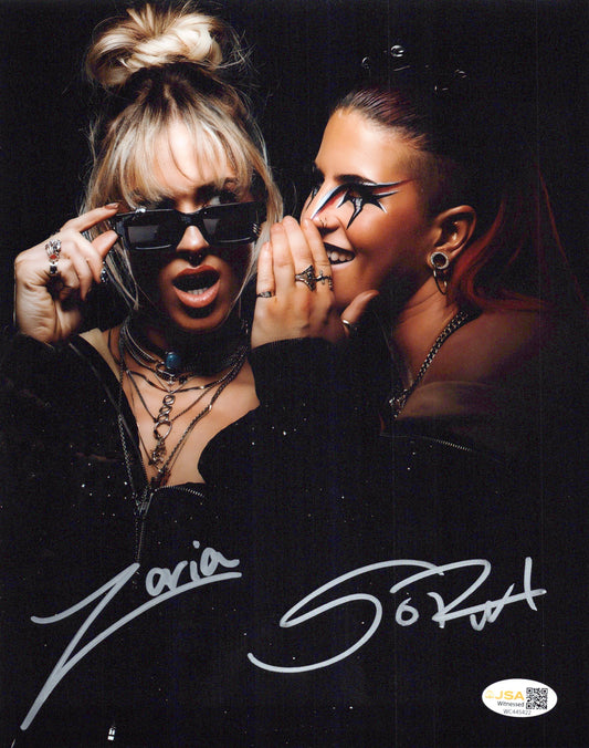 Sol Ruca Zaria dual (8x10) WWE NXT SEXY photo signed auto autographed JSA COA