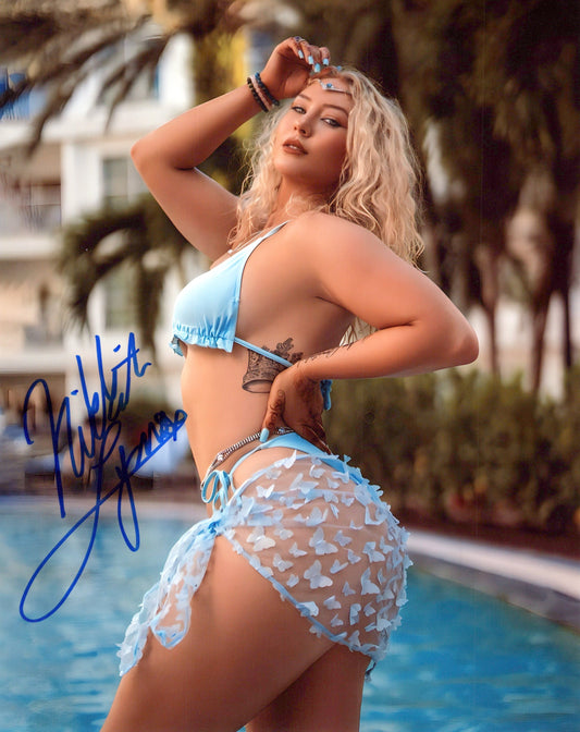 Nikkita Lyons (8x10) photo NXT WWE EVOLVE signed auto autographed