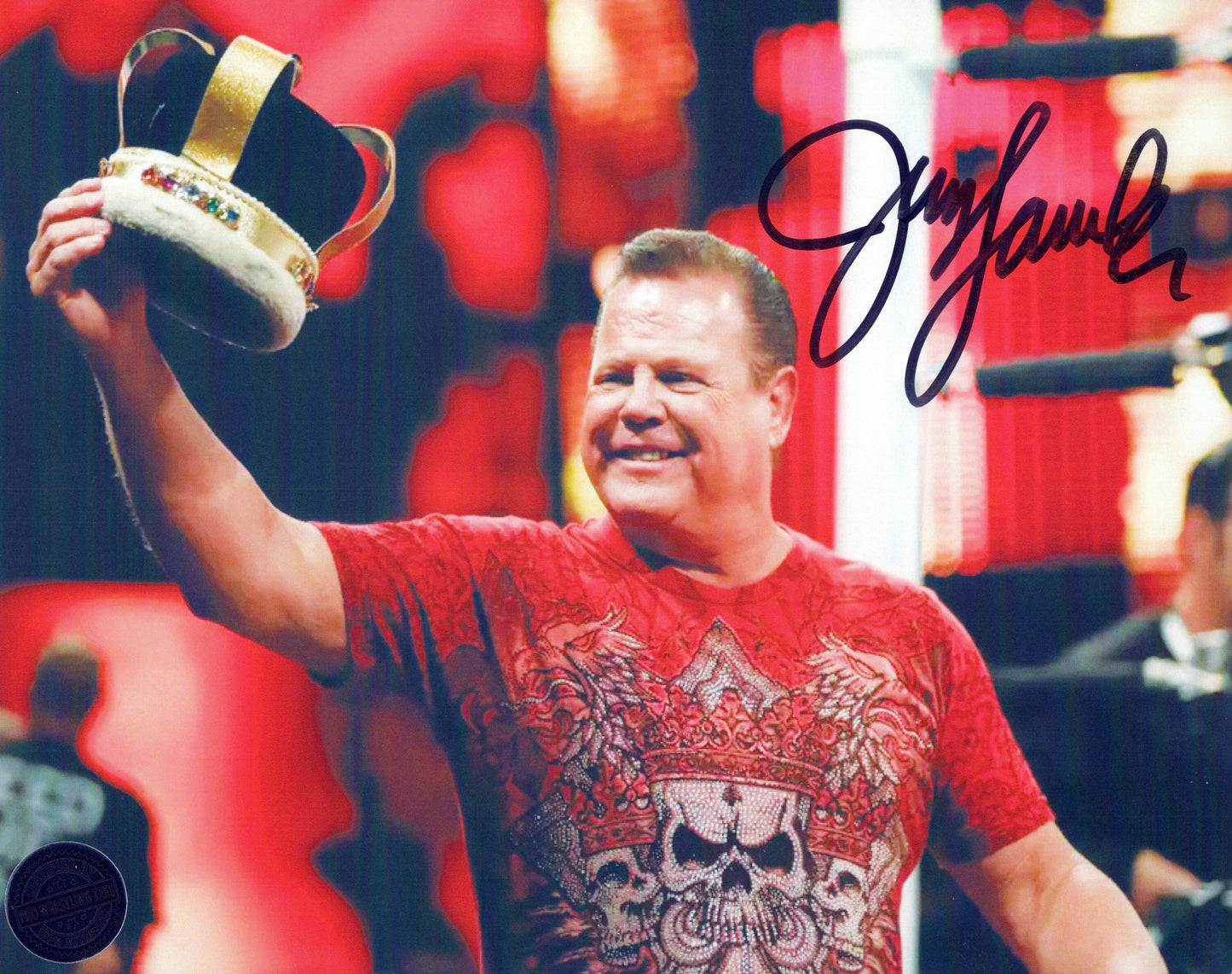 King Jerry Lawler (8x10) photo signed auto autographed WWE ECW PWT COA