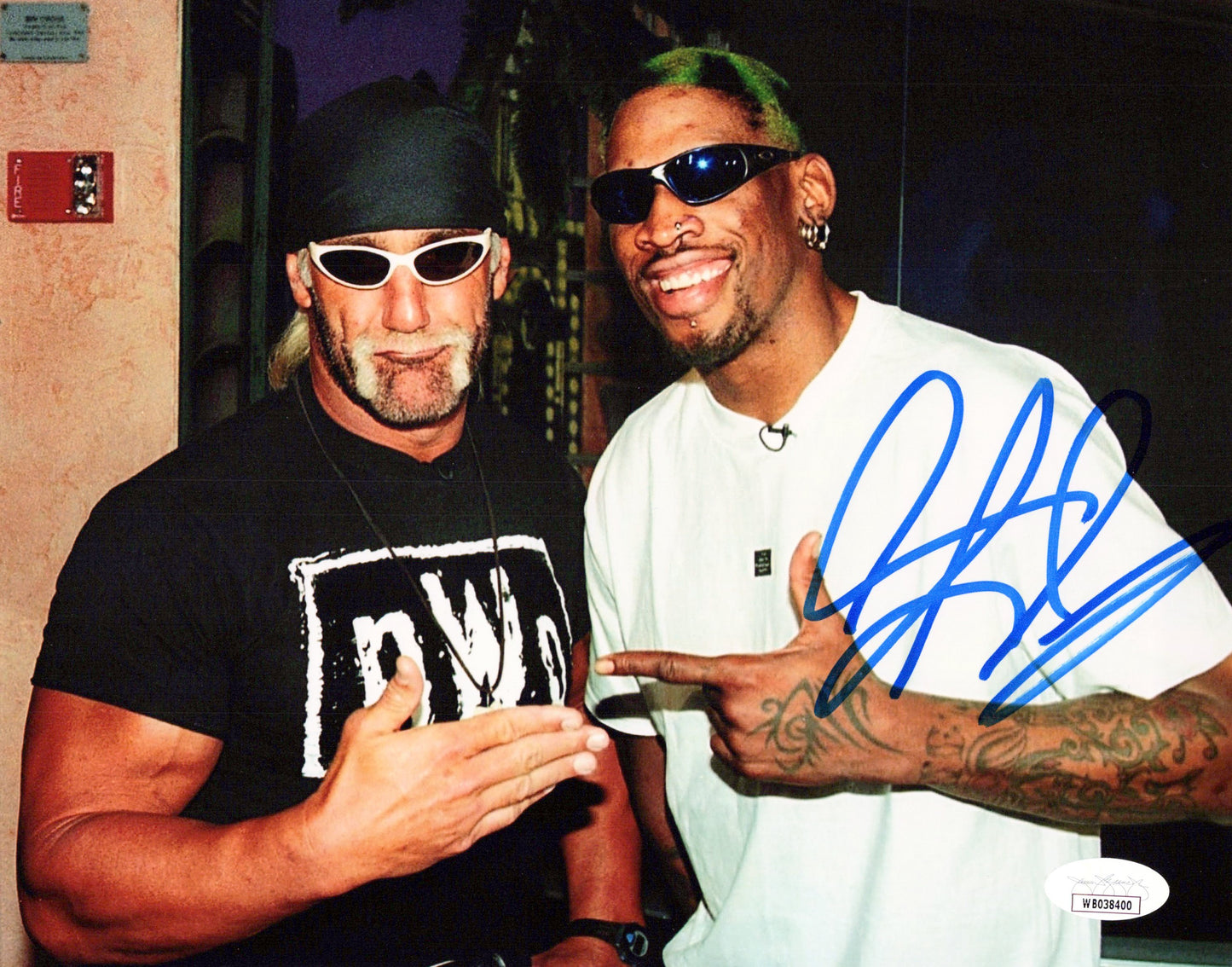 Dennis Rodman JSA COA 8x10 photo signed auto autographed WWF WWE