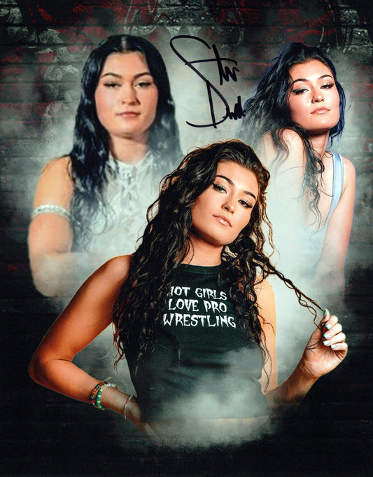 Stori Delani AEW 8x10 photo signed auto autograph