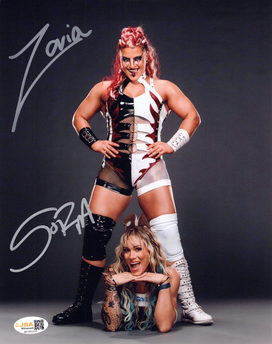 Sol Ruca Zaria dual (8x10) WWE NXT SEXY photo signed auto autographed JSA COA