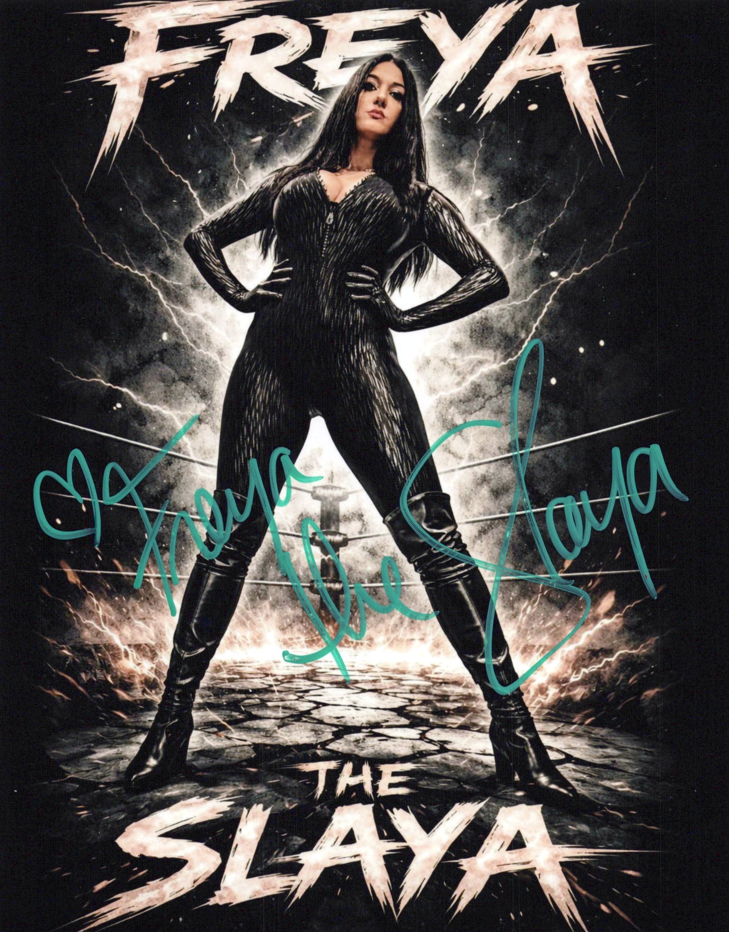 Freya The Slaya (8x10) OVW WOW AEW photo signed auto autographed