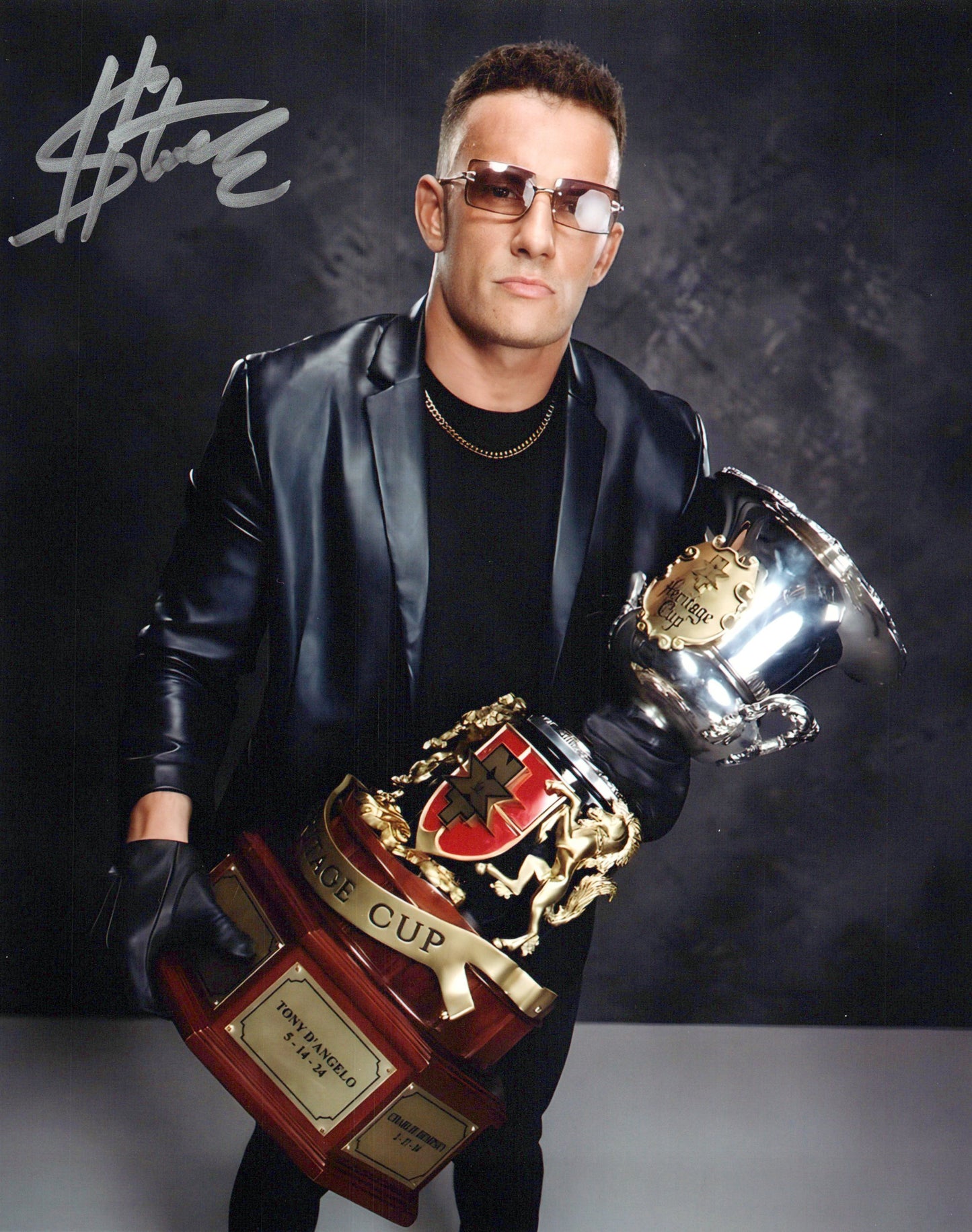 Stacks $tacks Lorenzo (8x10) funhouse photo signed auto autographed WWE NXT
