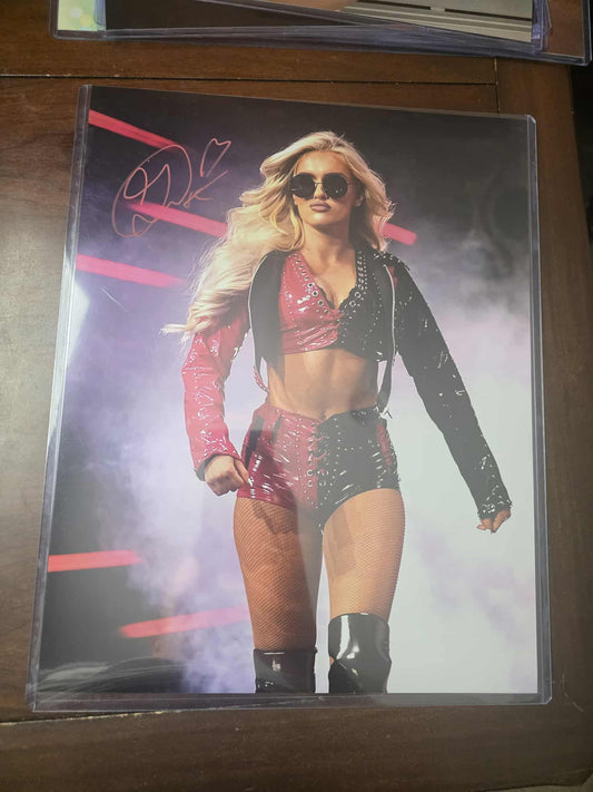 Mariah May Blake Monroe (metallic 11x14) photo signed auto autographed AEW WWE