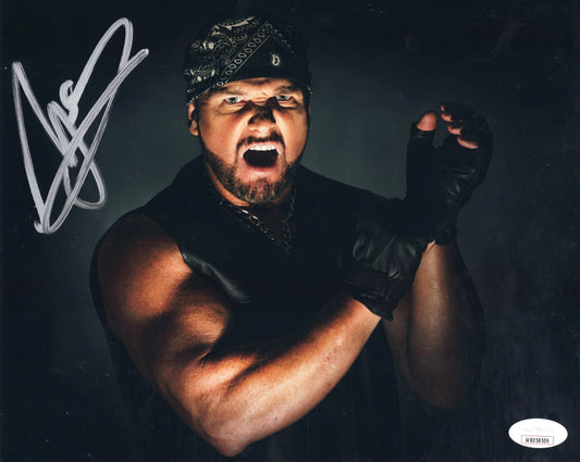 AJ Styles Undertaker Tribute Funhouse metallic 8x10 - JSA WWE photo signed