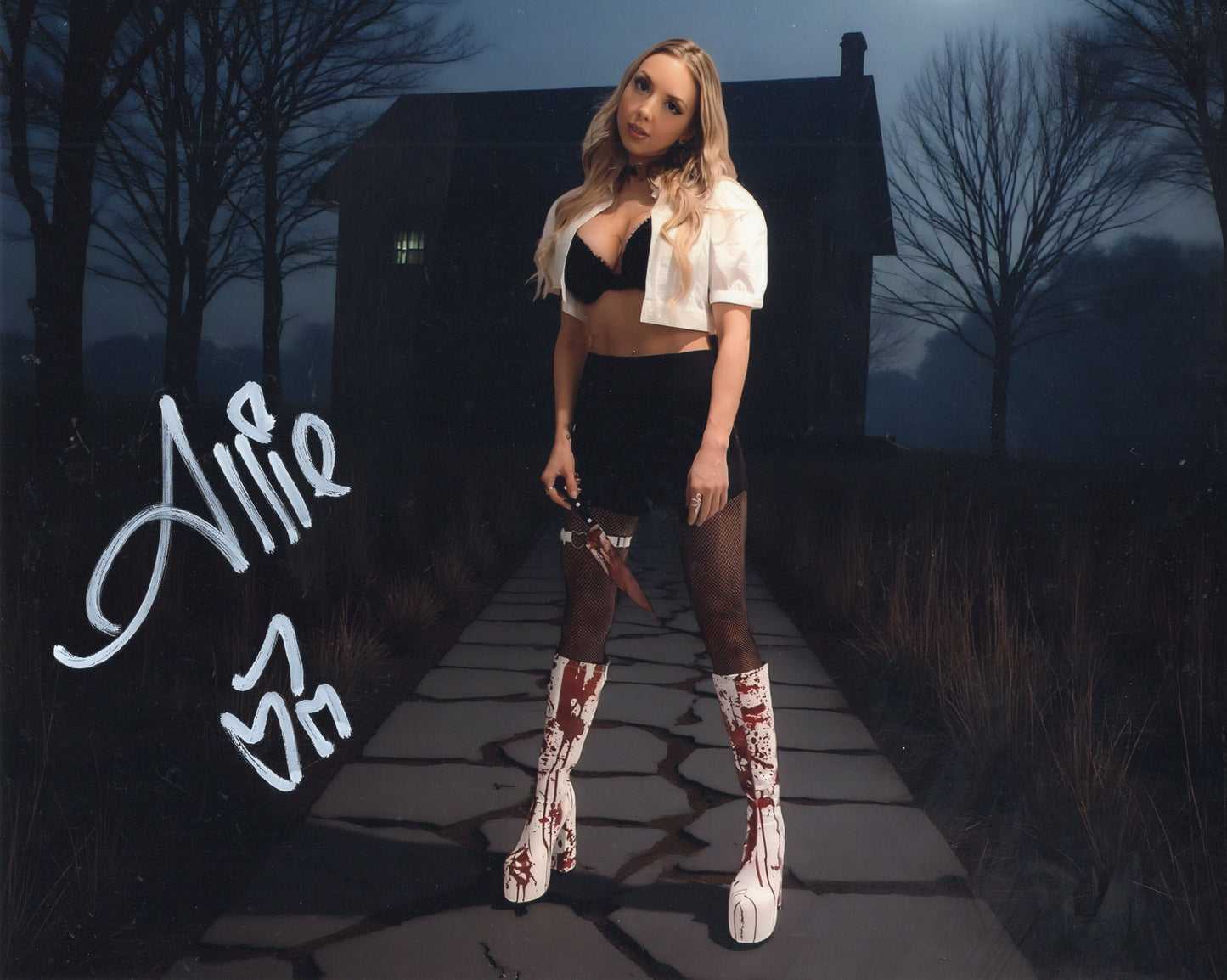 Allie The Bunny (8x10) TNA AEW SEXY photo signed auto autographed