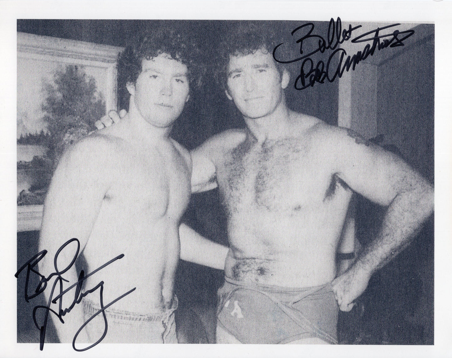 Brad Armstrong Bullet Bob Armstrong signed 8.5x11 photo signed autographed RARE