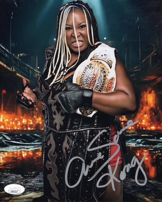 Awesome Kong metallic (8x10) WWE Impact TNA photo signed auto autographed JSA