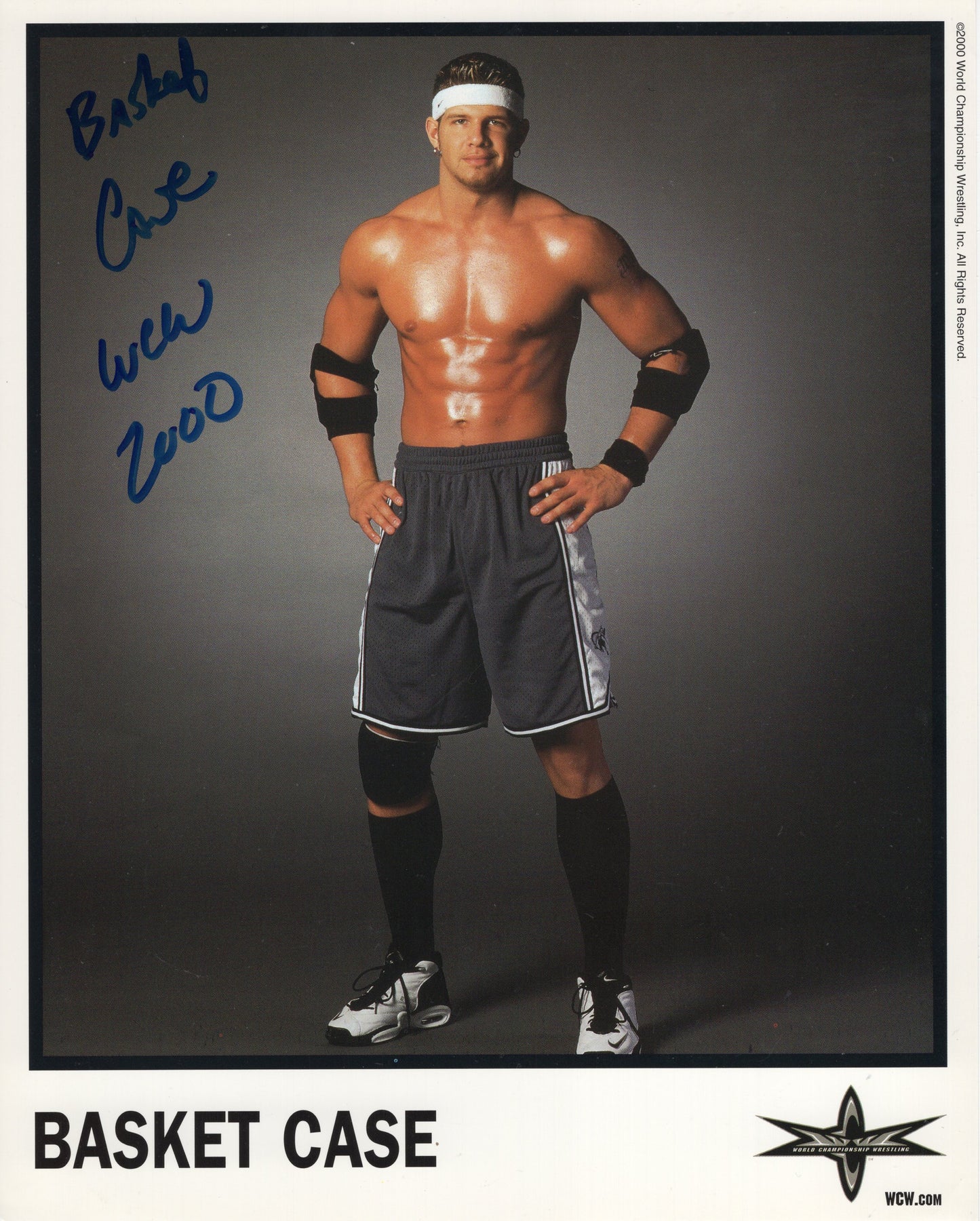 Basket Case inscribed 8x10 Mark Jindrak WCW signed autographed photo