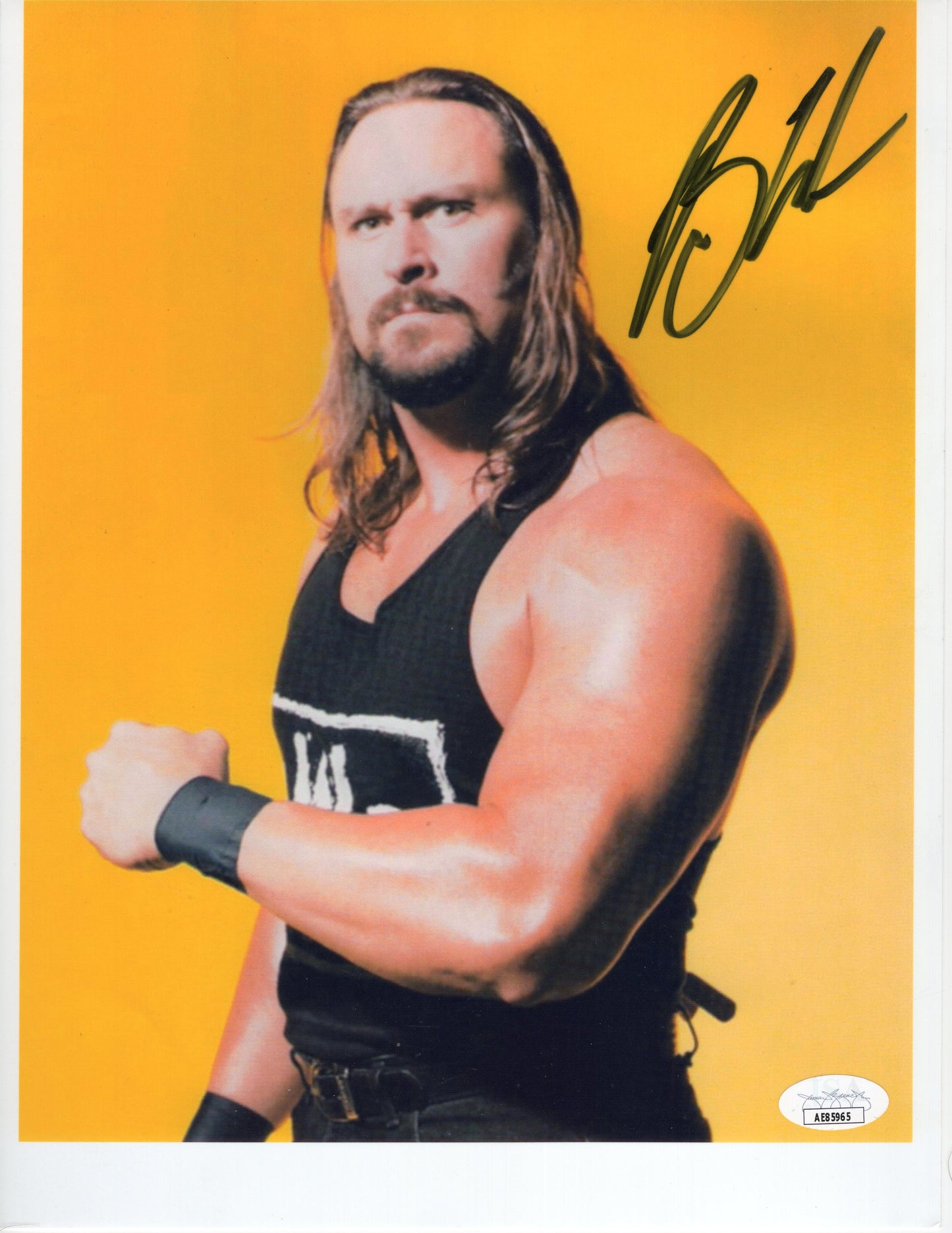 Brian Adams Bryan Adams CRUSH Wrestler signed 8.5x11 photo auto autographed photo RARE