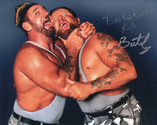 Bushwackers Luke Butch 8x10 photo signed auto autographed WWF WWE WCW