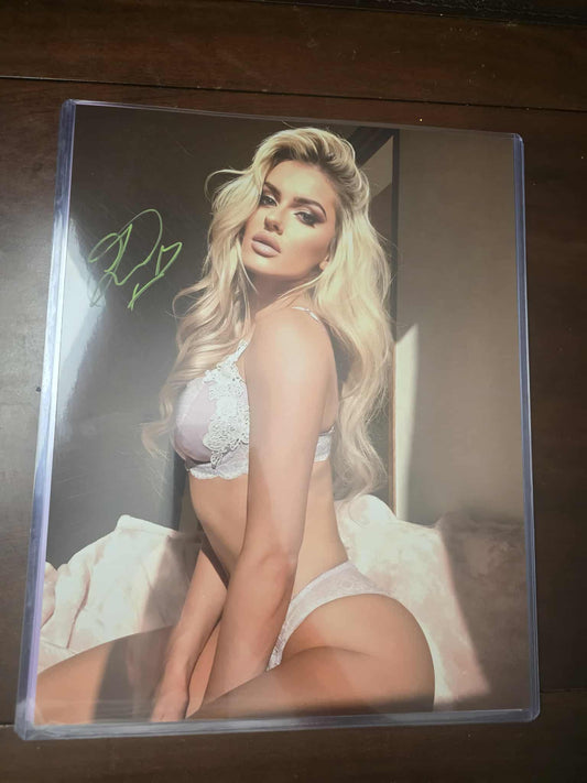 Mariah May Blake Monroe (metallic 11x14) photo signed auto autographed AEW WWE