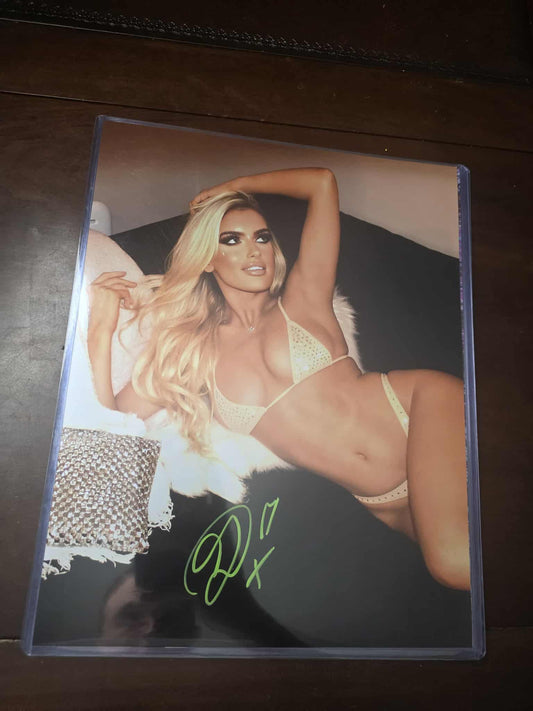 Mariah May Blake Monroe (metallic 11x14) photo signed auto autographed AEW WWE