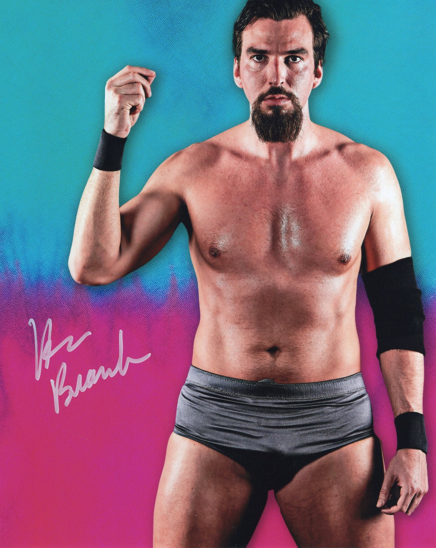 Harlem Bravado Andre Chase (8x10) ROH NXT photo signed auto autographed funhouse