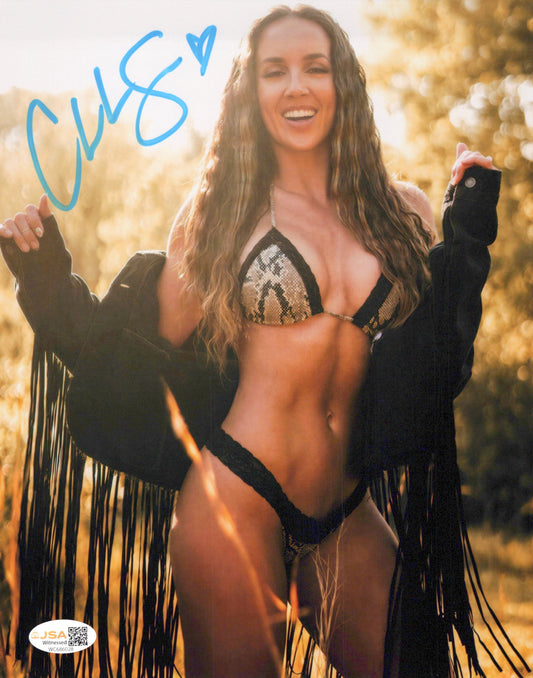 Chelsea Green (metallic 8x10) photo signed auto autographed WWE TNA