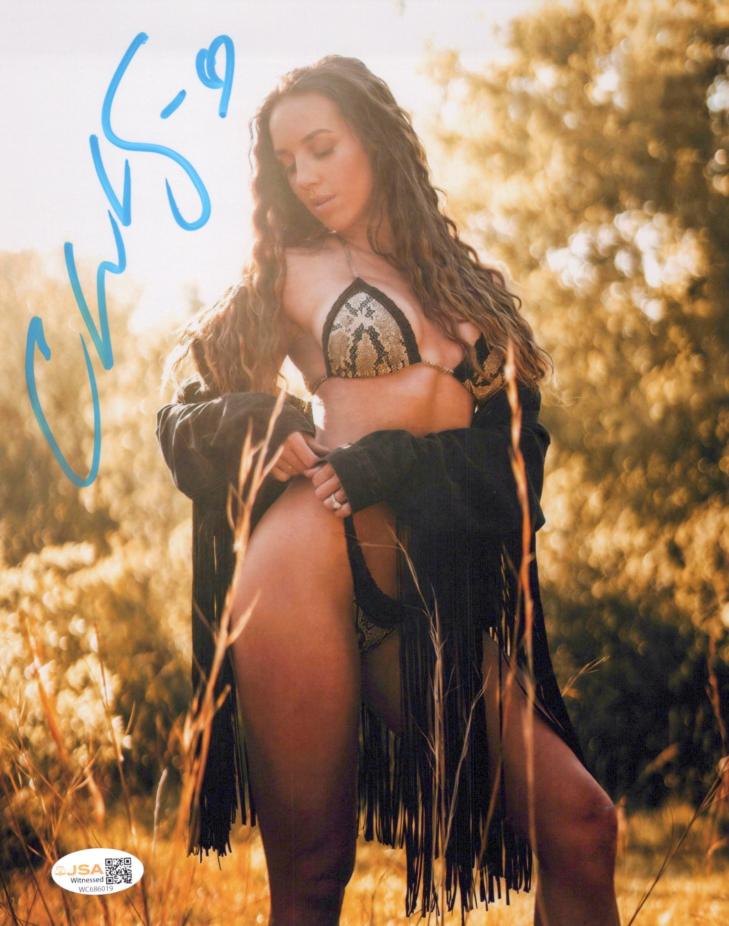 Chelsea Green (metallic 8x10) photo signed auto autographed WWE TNA