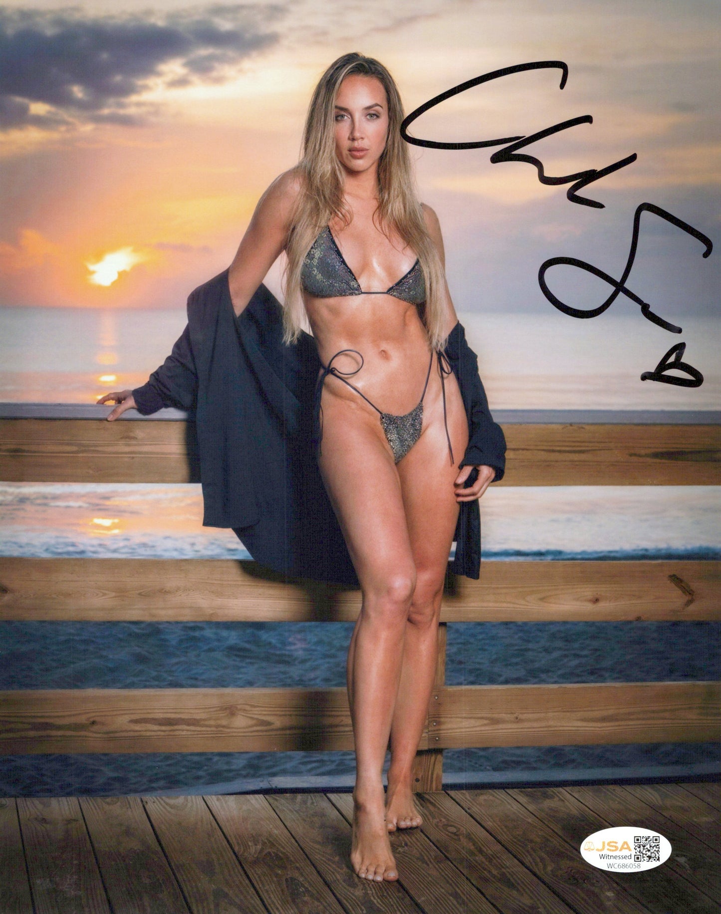 Chelsea Green (metallic 8x10) photo signed auto autographed WWE TNA