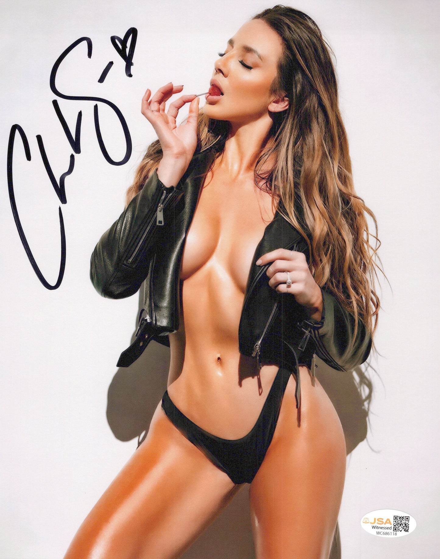 Chelsea Green (metallic 8x10) photo signed auto autographed WWE TNA
