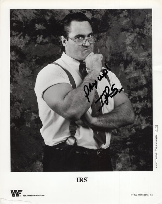 I.R.S. inscribed 8x10 photo signed auto autographed creasing