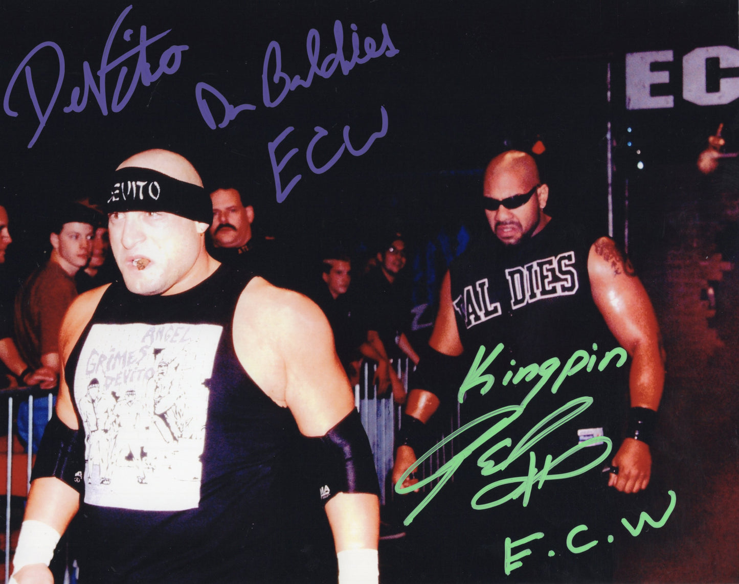 Da Baldies ECW Kingpin Devito 8x10 photo signed auto autographed